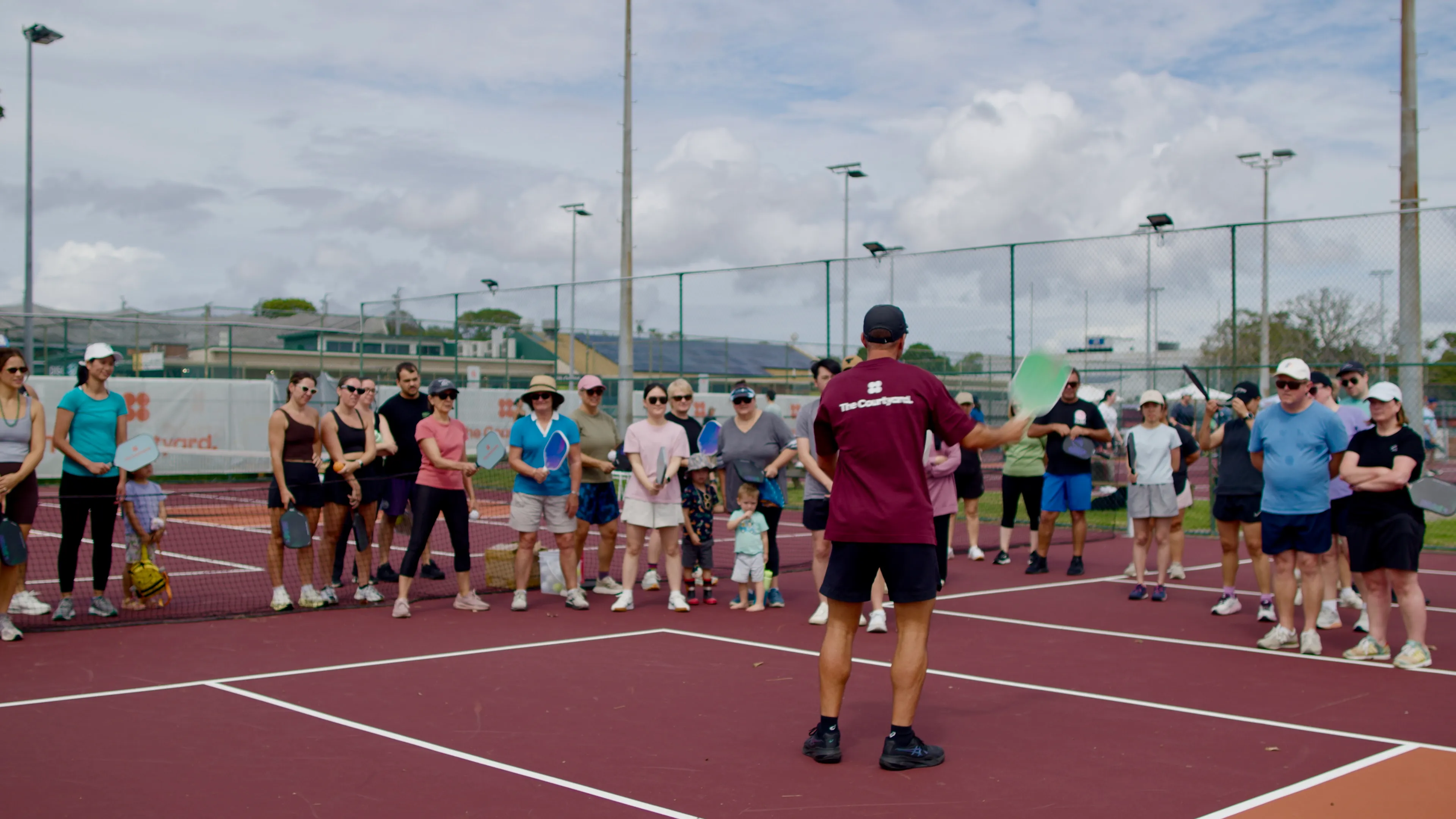 Coach leading a group session